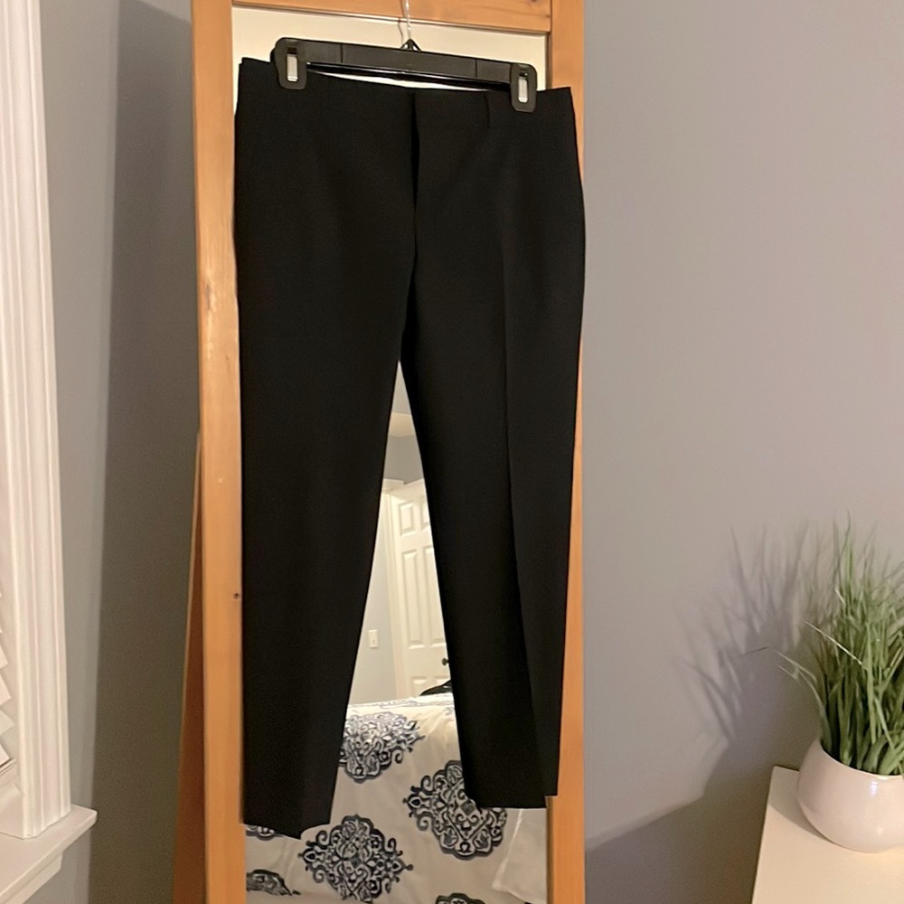 Banana Republic classic black cropped suit pants